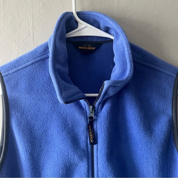 Woolrich Light Blue/Purple Andes Fleece Vest Size Medium - Picture 3 of 5